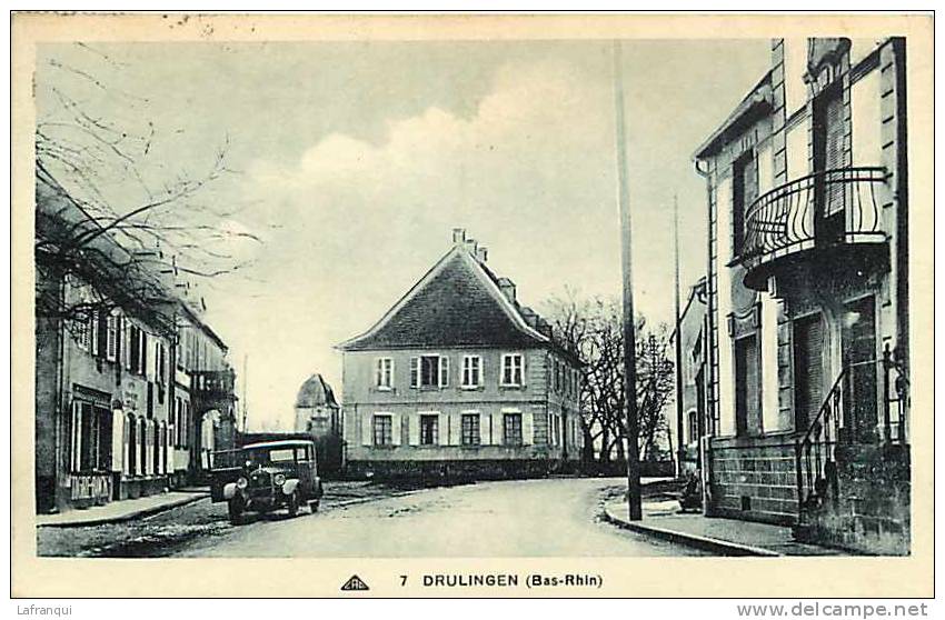 Bas Rhin - Ref 65- Drulingen - Petit Plan Voiture Automobile - - Drulingen