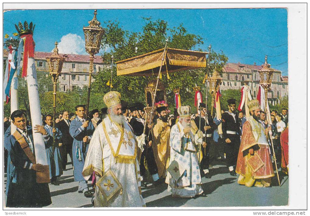 17201 Corfu Grèce Procession Des Reliques De Saint Spyridion Spiridion ; Sans éditeur . Orthodoxe Pope - Autres & Non Classés