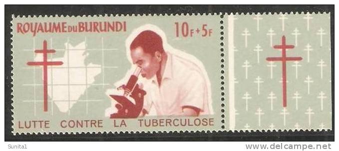 Microscope,pathology,TB,tuberculosis,tab,map,surcharge, Burundi - Pharmazie