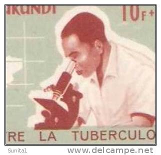 Microscope,pathology,TB,tuberculosis,tab,map,surcharge, Burundi - Pharmacie