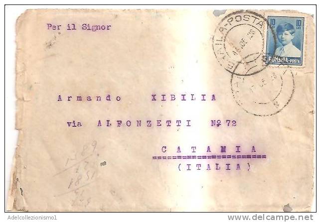 49797)lettera Romania Con Un Valore + Annullo - Poststempel (Marcophilie)