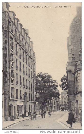 PARIS AUTEUIL ... LA RUE BOILEAU - Arrondissement: 16