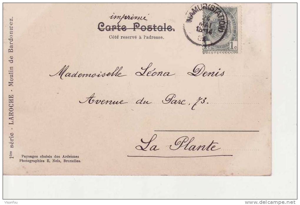 Cpa  1901 : Moulin De Bardonwez : Nels Lere Série - Watermolens