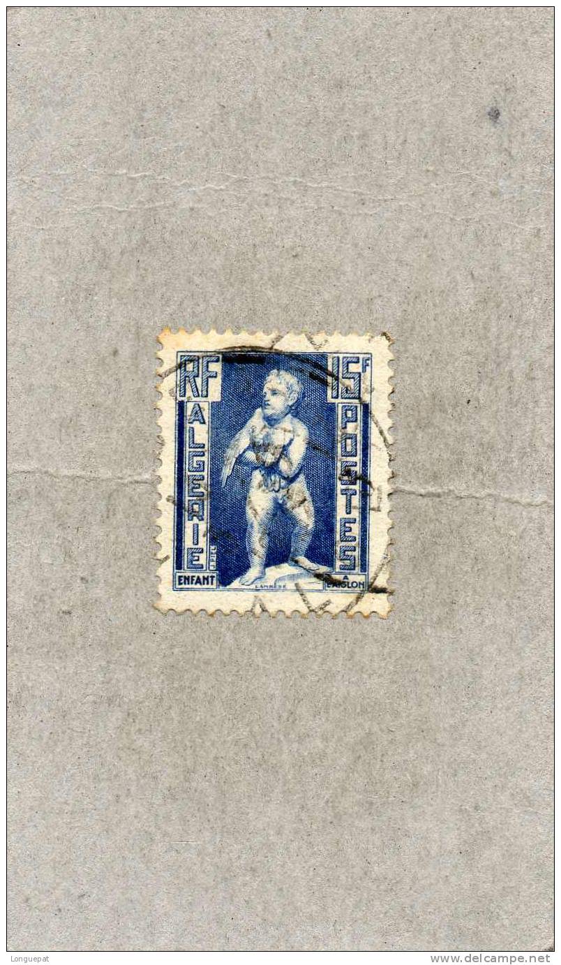 ALGERIE : Statue : Enfant à L´Aiglon - Used Stamps