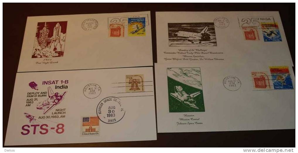 Cover Brief Space  Shuttle  Mission STS-7    1983  USA #1213 - United States