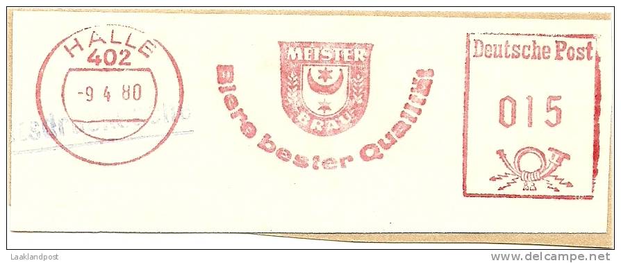 Germany Nice Cut Meter MEISTER BRAU Biere Bester Qualiteit Halle 9-4-1980 - Bier