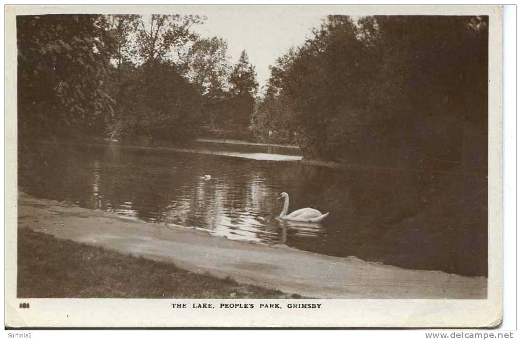 LINCS - GRIMSBY - PEOPLES PARK - THE LAKE RP 1919  Li235 - Altri & Non Classificati