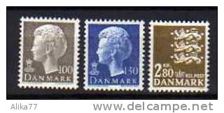 DANEMARK      Neuf **     Y. Et T.  N° 592 / 594      Cote: 4,50 Euros - Unused Stamps