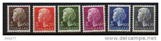 DANEMARK      Neuf **     Y. Et T.  N° 567 / 572     Cote: 3,75 Euros - Unused Stamps