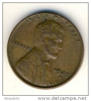 1947 D  United States Lincoln Penny In Nice Condition - 1909-1958: Lincoln, Wheat Ears Reverse