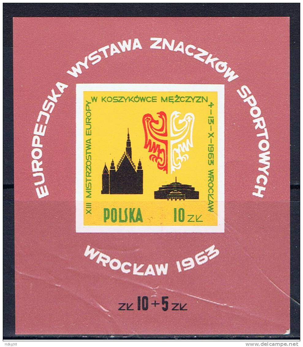 PL Polen 1963 Mi Bl. 30 1424 Mnh Basketball - Neufs