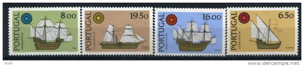 1980 Portogallo, LUBRAPEX 80 , Serie Completa Nuova - Unused Stamps