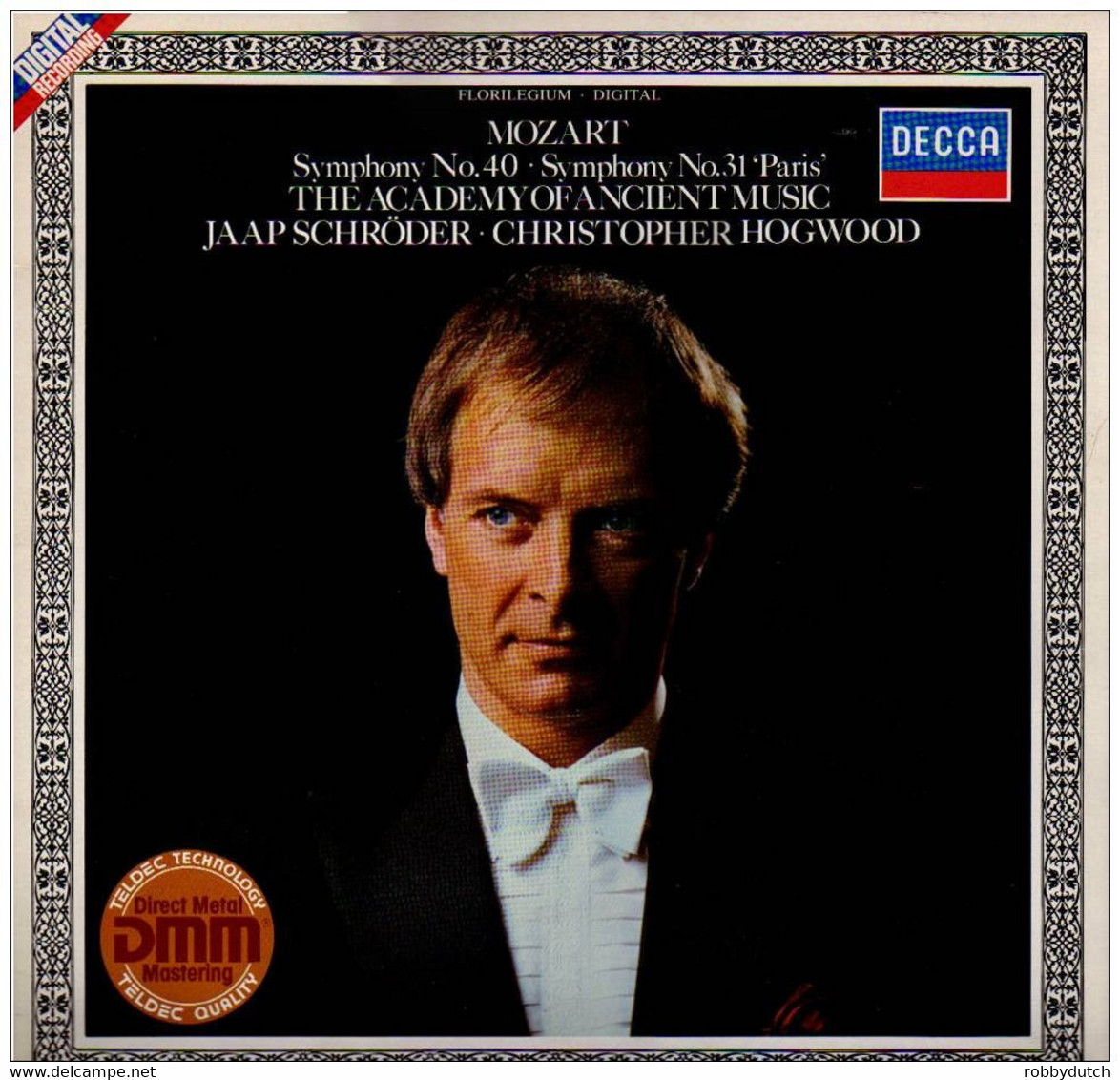 * LP *  ACADEMY OF ANCIENT MUSIC:  MOZART - SYMPHONY No.40 + 31 - JAAP SCHRÖDER (digital Recording) - Klassiekers