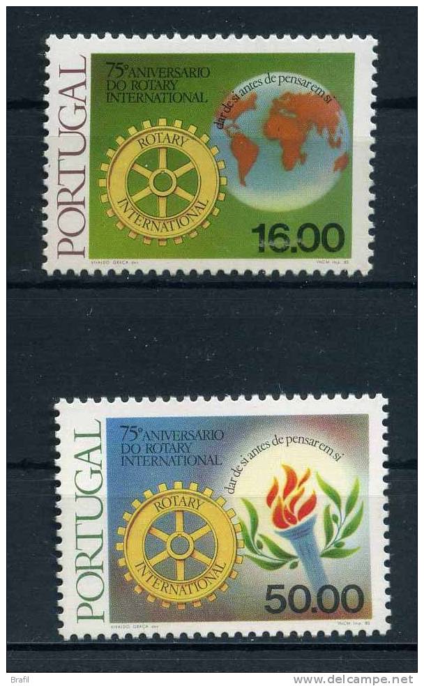 1980 Portogallo, Rotary , Serie Completa Nuova - Neufs