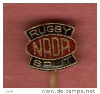 RUGBY CLUB NADA Croatia Ex Yugoslavia Old Rare Sport Pin Badge Anstecknadel Distintivo Kroatien Croazia Croatie Croacia - Rugby