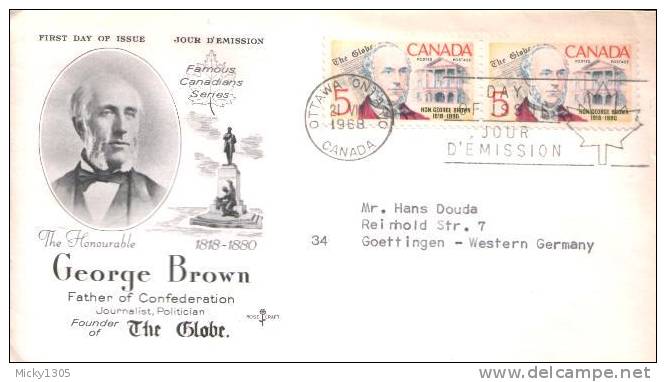 Canada - Mi-Nr 425 FDC (y352) - 1961-1970