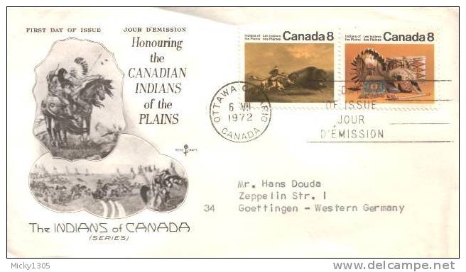 Canada - Mi-Nr 500/501 FDC (y355) - 1971-1980