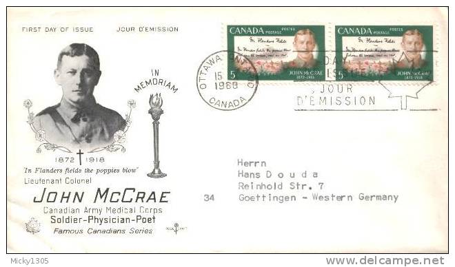 Canada - Mi-Nr 428 FDC (y356) - 1961-1970