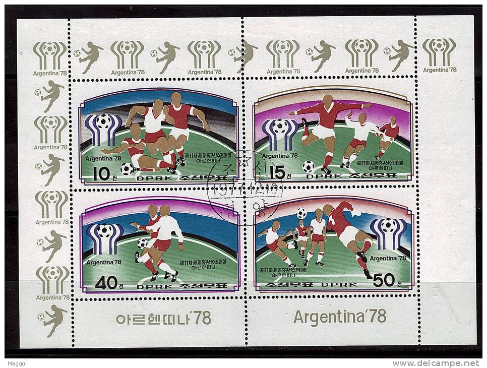 COREE DU NORD     BF   Oblitéré     Cup  1978   Football  Soccer Fussball - 1978 – Argentine