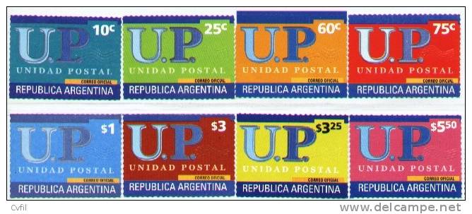 ARGENTINA 2001 - UNIDAD POSTAL - SELFADHESIVE SET (1st Issue) 8 Stamps - Neufs