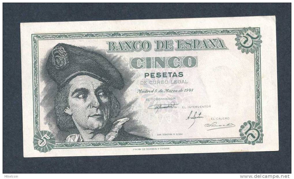 5 PESETAS - 05/03/1948 - EBC (+) - 5 Pesetas