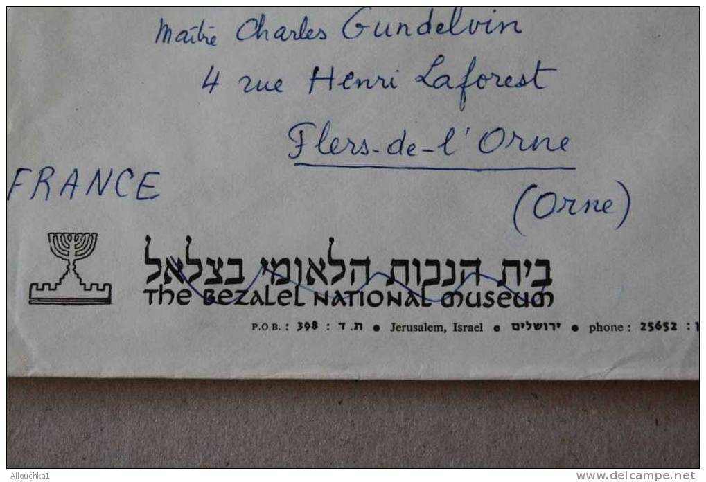 1964 >16 ANS APRES CREATION ETAT ISRAEL >LETTRE  >JERUSALEM YEROUCHALAIM:  PAR AVION DOAR POSTES ISRAEL - Lettres & Documents