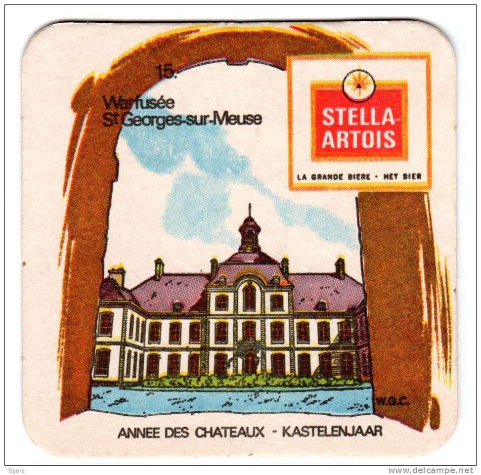 Belgique Stella Artois Thème Patrimoine Chateaux - Beer Mats