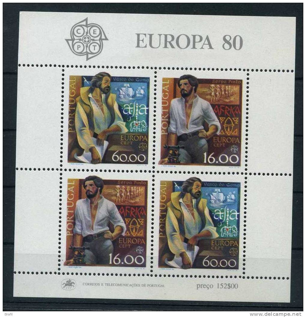 1980 Portogallo, Foglietto Europa , Serie Completa Nuova - Unused Stamps