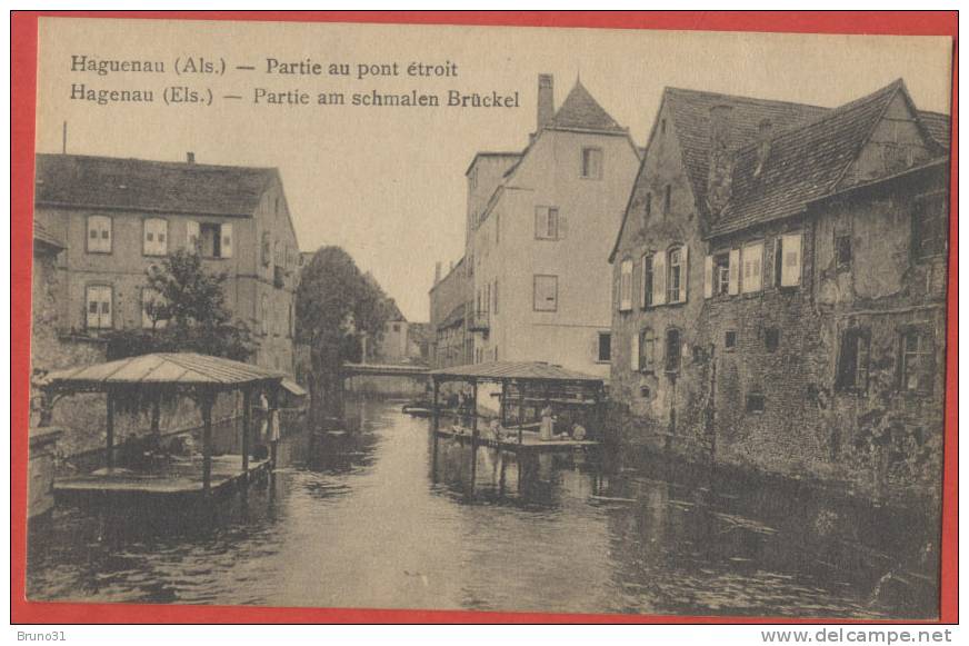 HAGUENAU : Partie Au Pont étroit , Lavoirs , 2 Scans - Haguenau