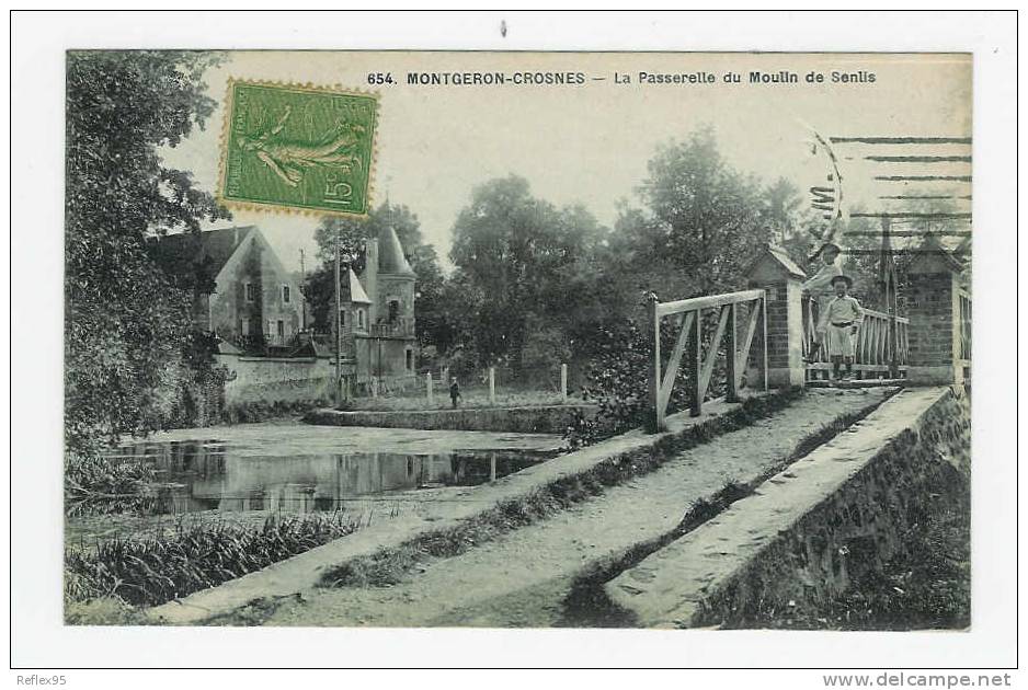 MONTGERON CROSNES - La Passerelle Du Moulin De Senlis - Montgeron