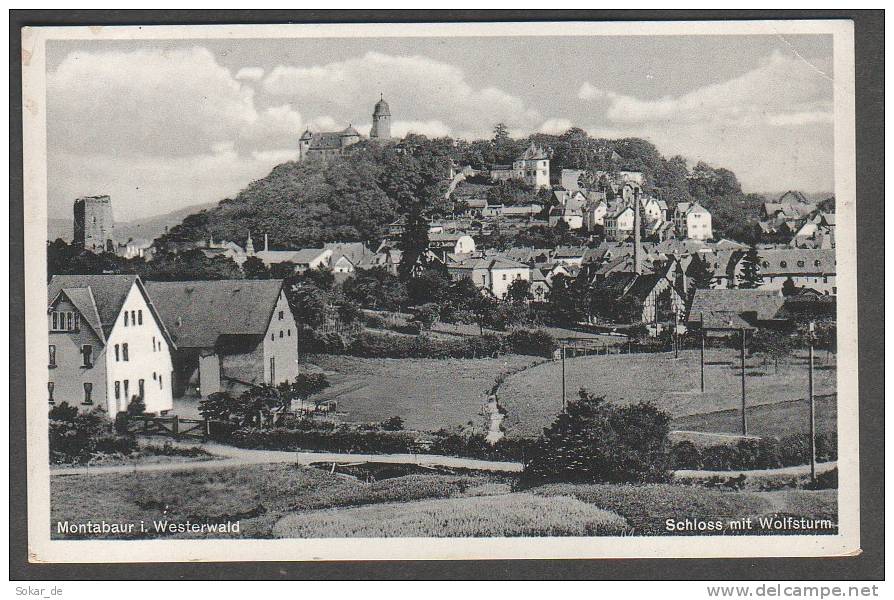 AK Montabaur Westerwald Schloss Mit Wolfsturm, Rheinland-Pfalz - Montabaur