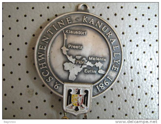 KAYAK CANOE Medal SCHWENTINE KANURALLYE 1981 - Canoeing, Kayak