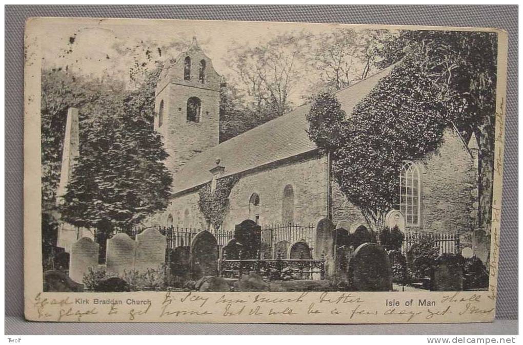 Isle Of Man - Kirk Braddan Church - Published By Stuart & Woolf, London, E.C. - Printed In Saxony. Series 282 - Ile De Man
