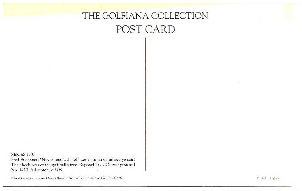 The Golfiana Collection Postcard Never Touched Me - Golf