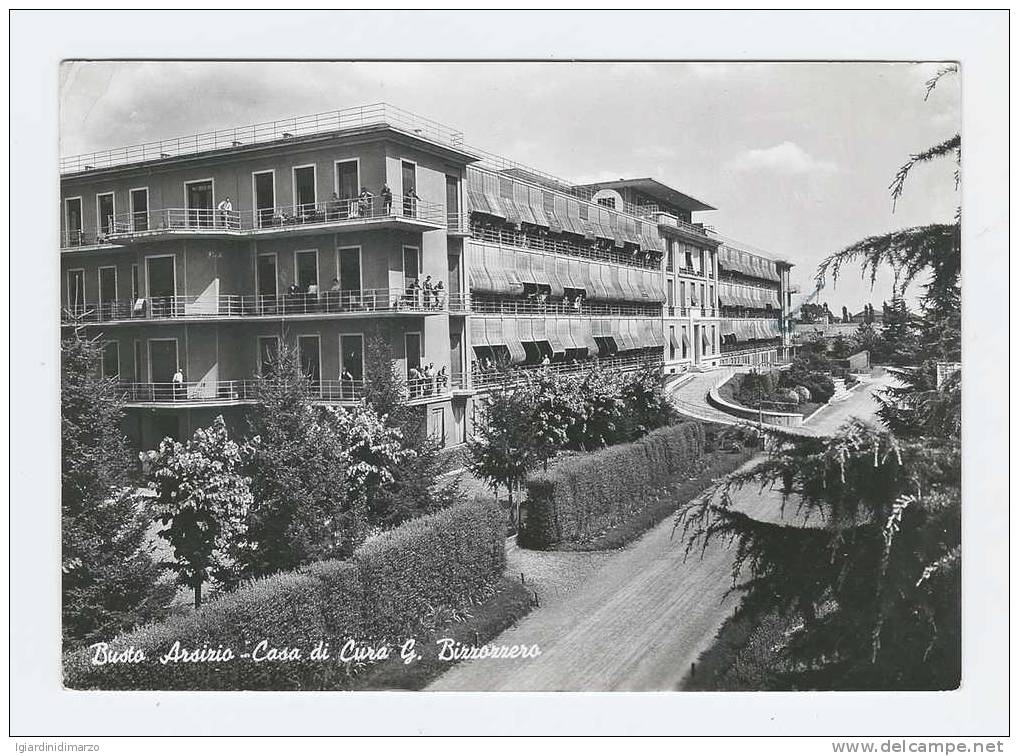 BUSTO ARSIZIO (VA) 1956 - CASA DI CURA G. BIZZOZZERO - ANIMATA - Viaggiata - In Buone Condizioni. - Busto Arsizio