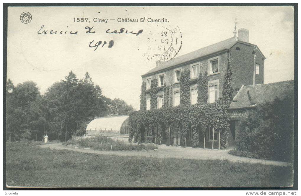 CV De CINEY - Chateau Saint-Quentin, Affr. N°110 Obl. Sc Ambulant ARLON-BRUXELLES/BRUSSEL  - 6512 - Ciney