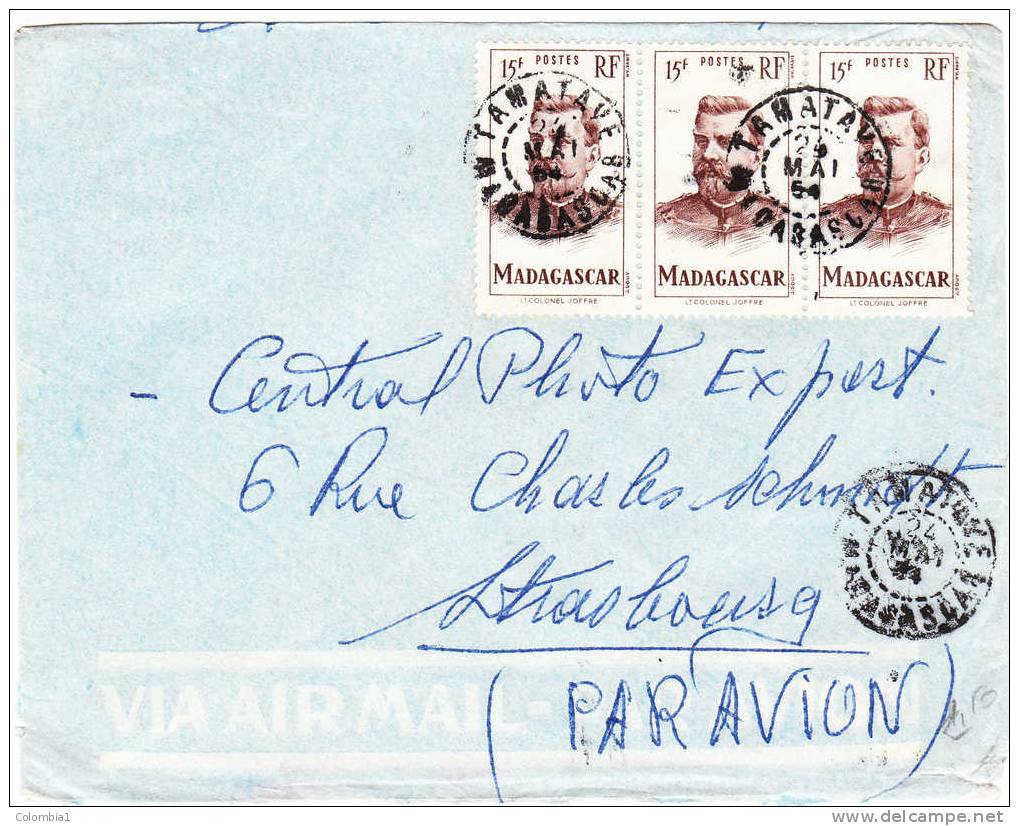 MADAGASCAR Lettre De TAMATAVE Du 24 MAI 1954 - Covers & Documents