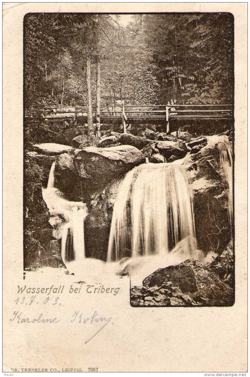 12518   Germania,     Wasserfall Bei  Triberg,  VG  1903 - Triberg