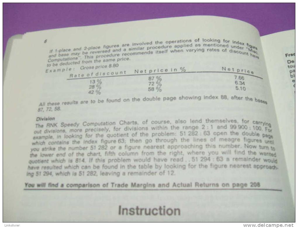 CALCULATEUR Multi Rechen Fix 1 - RNK - 1968 - Notice deutsch english français, allemand anglais