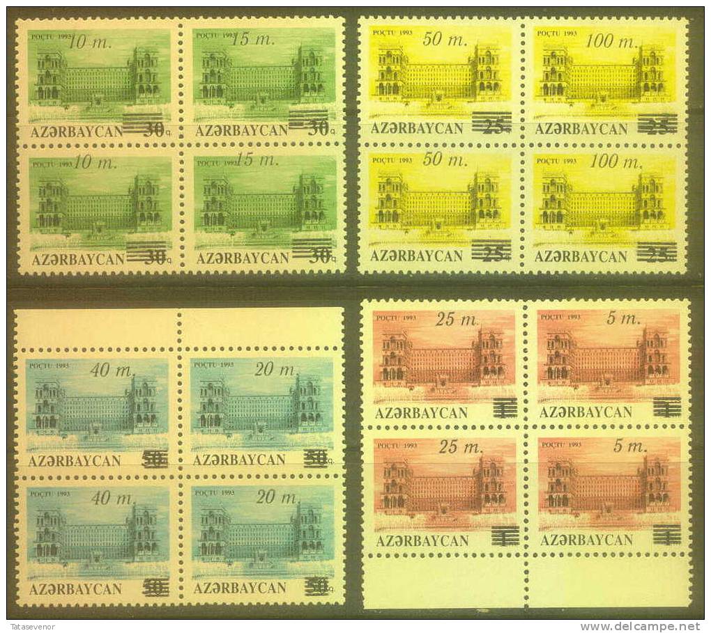 AZERBAIJAN 2L 11 AZERBAIJAN Mi 122-129 Pairs - Azerbaiján