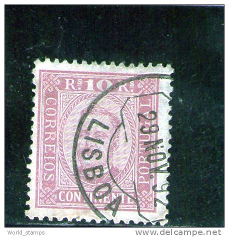 PORTUGAL 1892-3  OBLITERE´ DENT 12.5 - Usado