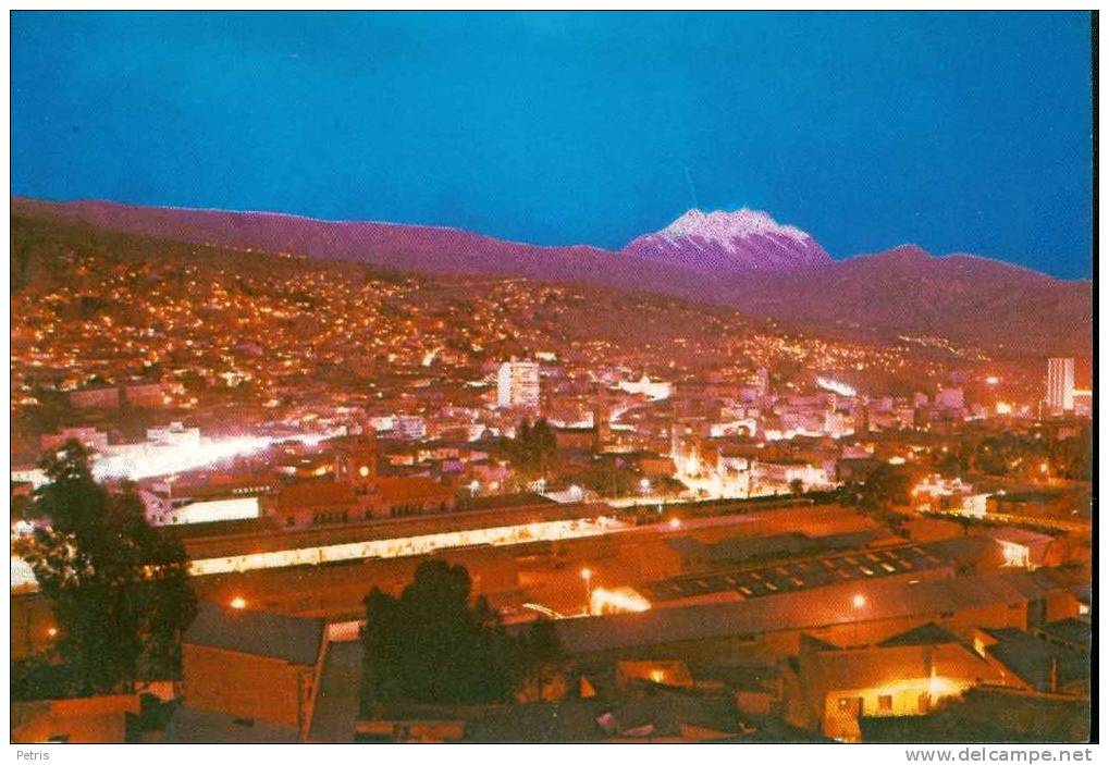 Bolivia - La Paz Panoramica Nocturna - Unused - Bolivia
