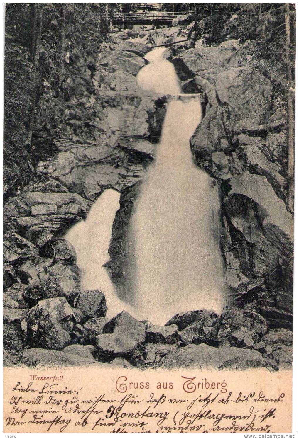 12544   Germania,     Wasserfall Bei  Triberg,  VG  1905 - Triberg