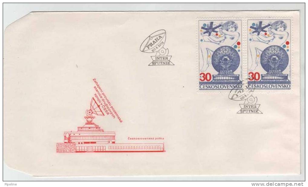 Czechoslovakia FDC 30-4-1974 INTERSPUTNIK With Cachet - FDC