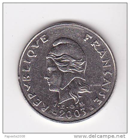 Nouvelle Calédonie - Pièce De 20 FCFP - 2003 - TTB+ - New Caledonia