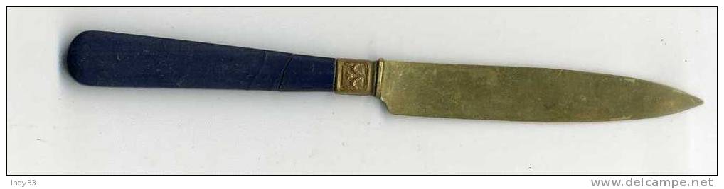 - OUVRE-LETTRE EN METAL . MANCHE CASSE - Letter-opener