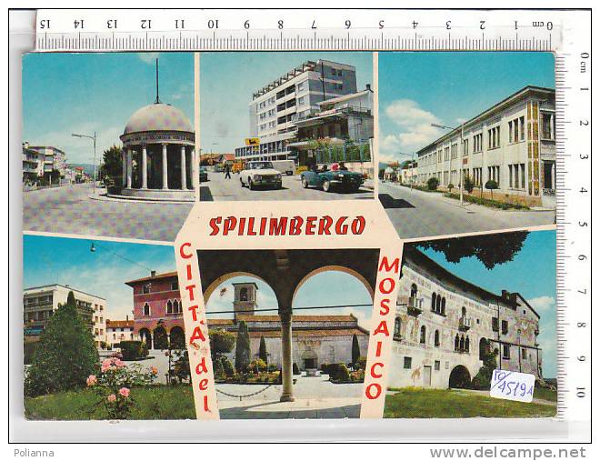 PO4519A# PORDENONE - SPILIMBERGO - Vedutine - STAZIONE SERVIZIO AGIP  VG 1975 - Pordenone