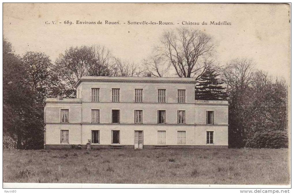 76 SOTTEVILLE LES ROUEN Château Du Madrillet - Sotteville Les Rouen