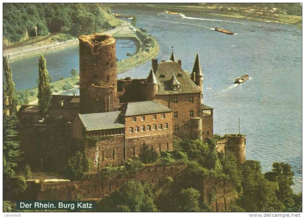 Germany - Deutschland - Der Rhein, Burg Katz - Used Postcard [P2212] - Loreley