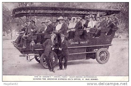 CPA. CAMION, BUS , AUTOCARS.  AUTOMOBILE De La Compagnie SEEING PARIS - Bus & Autocars